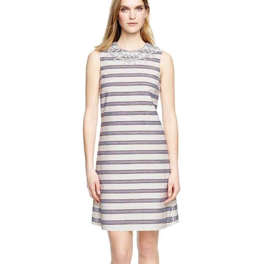 Tory Burch Kaylin Beaded Sleeveless Dress Size 8